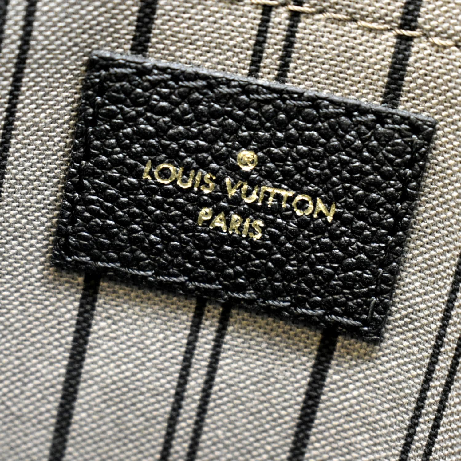 Meet Louis Vuitton Monogram Empreinte Montaigne MM Noir the
