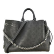 LOUIS VUITTON Bella Mahina Calf Leather Tote Shoulder Bag Black