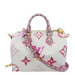 LOUIS VUITTON Speedy 25 Bandouliere Giant Monogram Canvas Shoulder Bag Pink