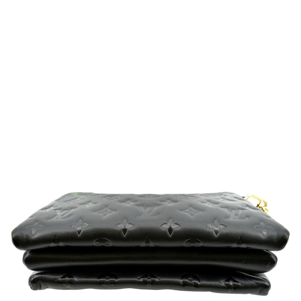 LOUIS VUITTON Coussin PM Monogram Embossed Shoulder Bag Black