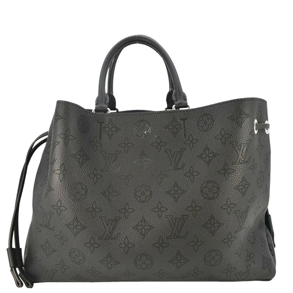 LOUIS VUITTON Bella Mahina Calf Leather Tote Shoulder Bag Black