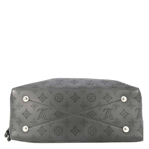 LOUIS VUITTON Bella Mahina Calf Leather Tote Shoulder Bag Black