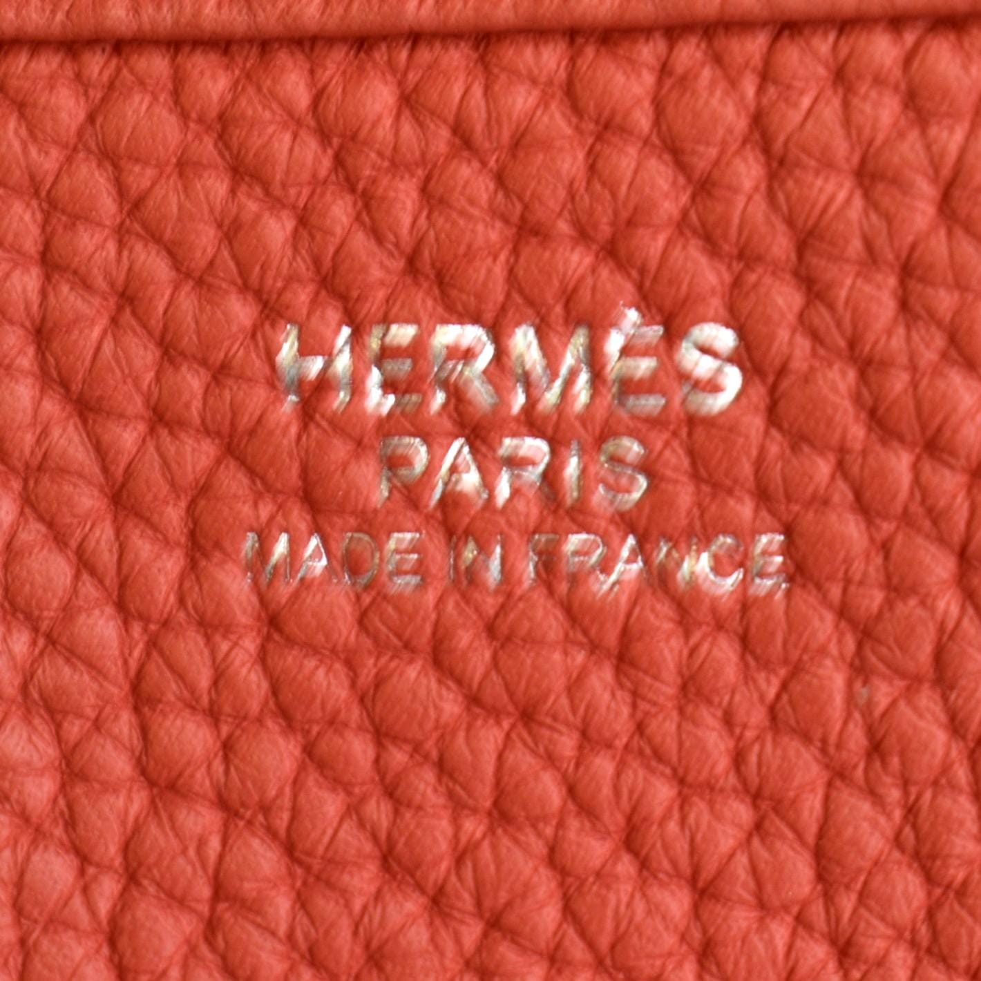 Hermes woman leather cross body chain sling bag