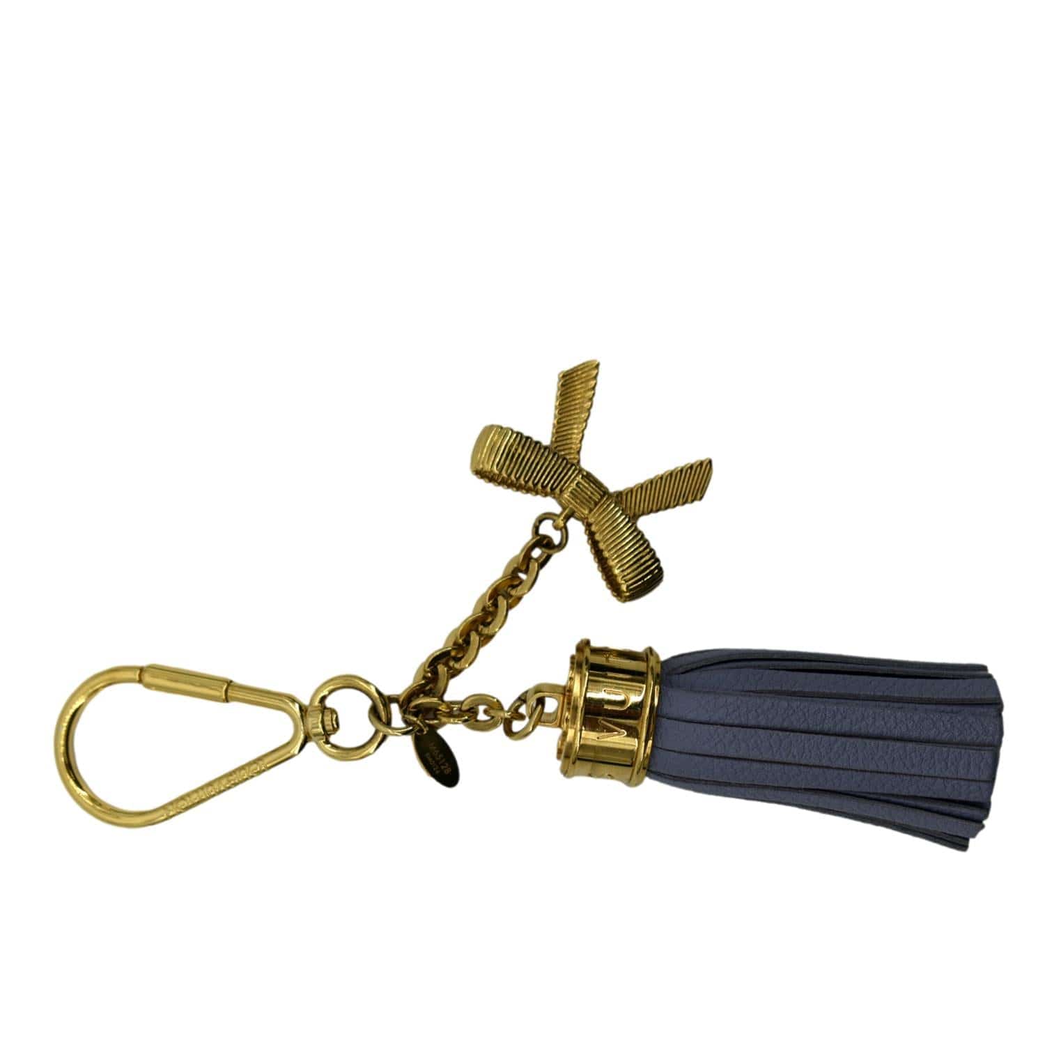 Tassel leather bag charm Louis Vuitton Brown in Leather - 27815216