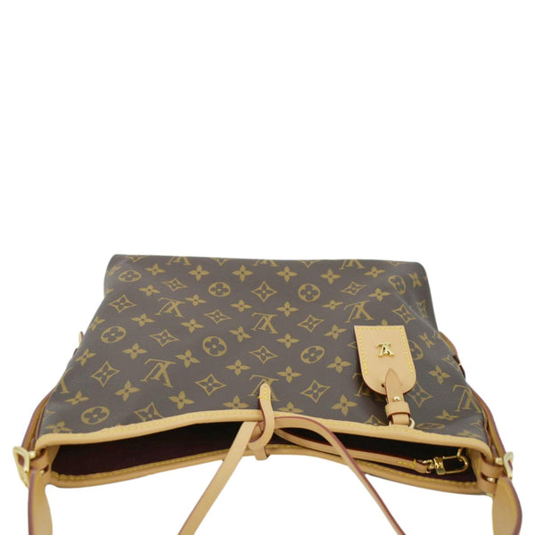 LOUIS VUITTON Carryall MM Monogram Canvas Shoulder Bag Brown