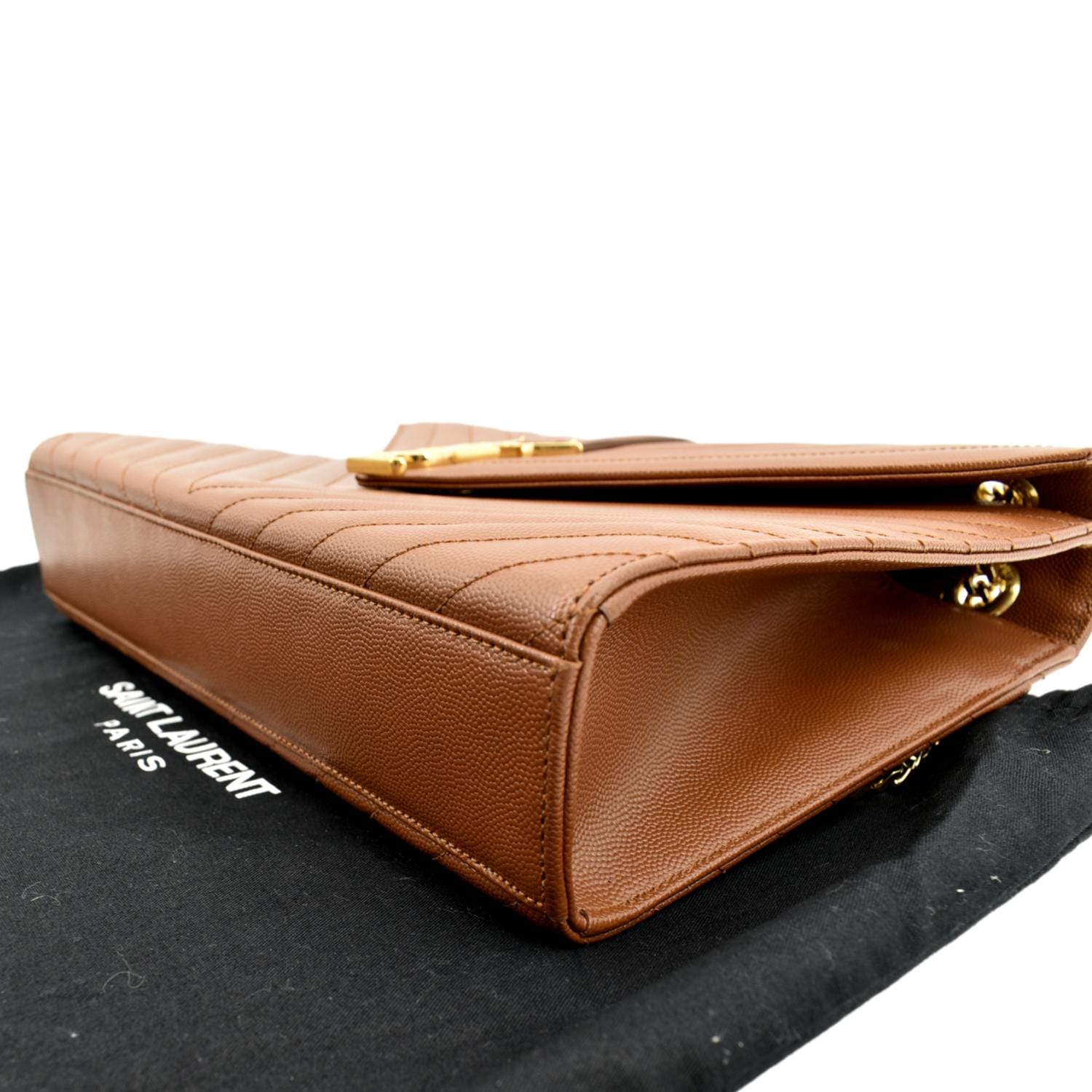 Elevate Your Style: Saint Laurent Quilted Leather Large Envelope Shoulder  Bag
