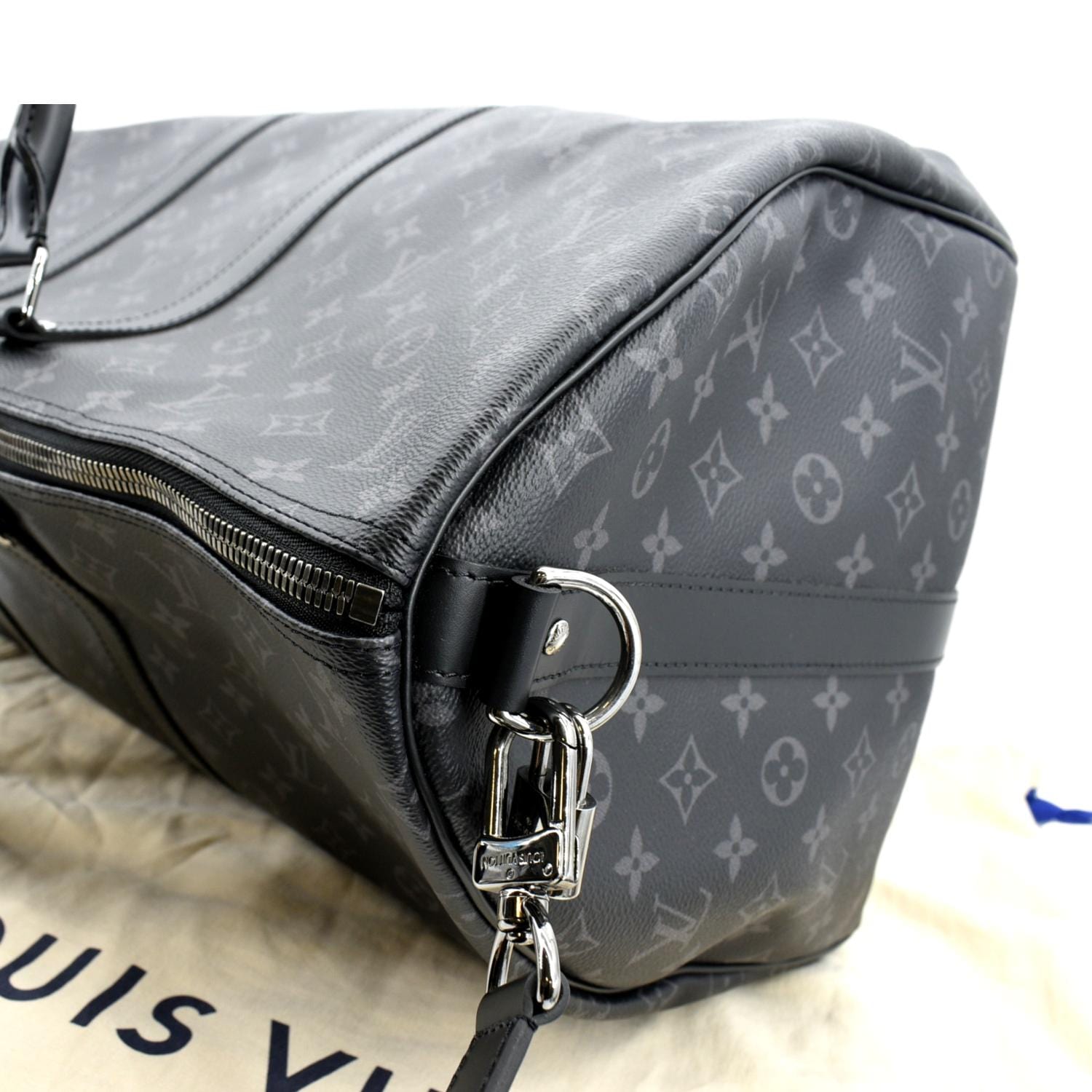 Louis Vuitton Monogram Eclipse Keepall 45 Bandouliere Bag at
