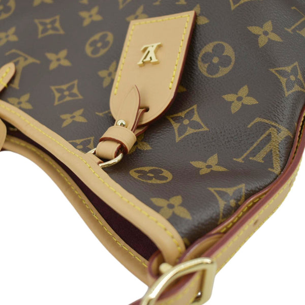 LOUIS VUITTON Carryall MM Monogram Canvas Shoulder Bag Brown