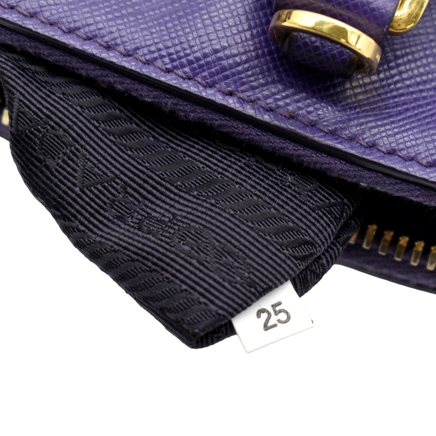 prada Buy Prada Lilac Saffiano Lux Leather Mini Double Zip Tote 161397 at  best price | TLC | ShopLook