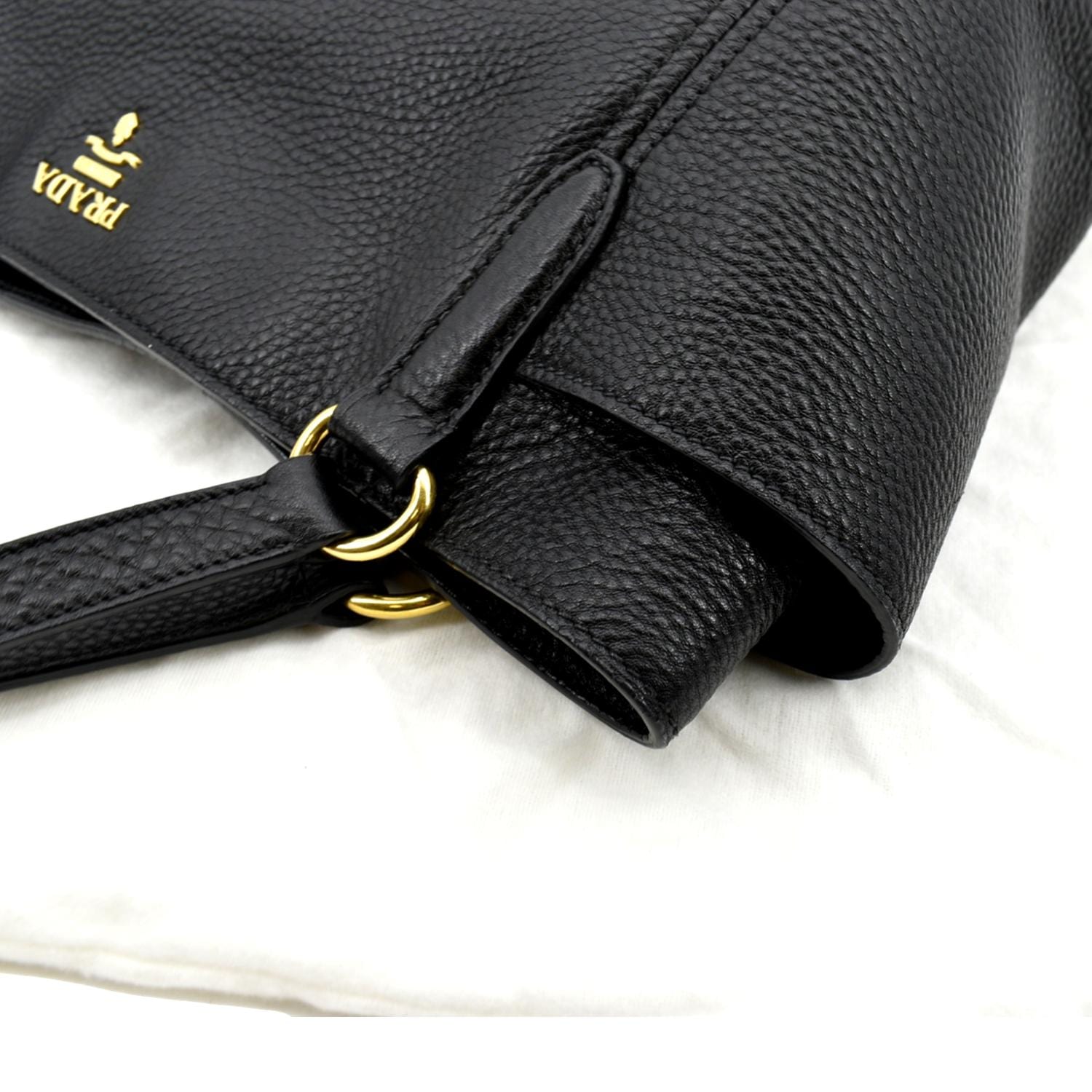 Prada Vitello Daino Leather Side Zip Tote - Consigned Designs