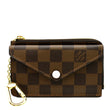 LOUIS VUITTON Recto Verso Damier Ebene Card Holder Rose Ballerine