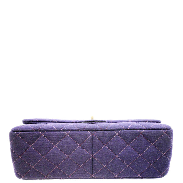 CHANEL Reissue Flap Jersey Fabric Shoulder Bag Purple