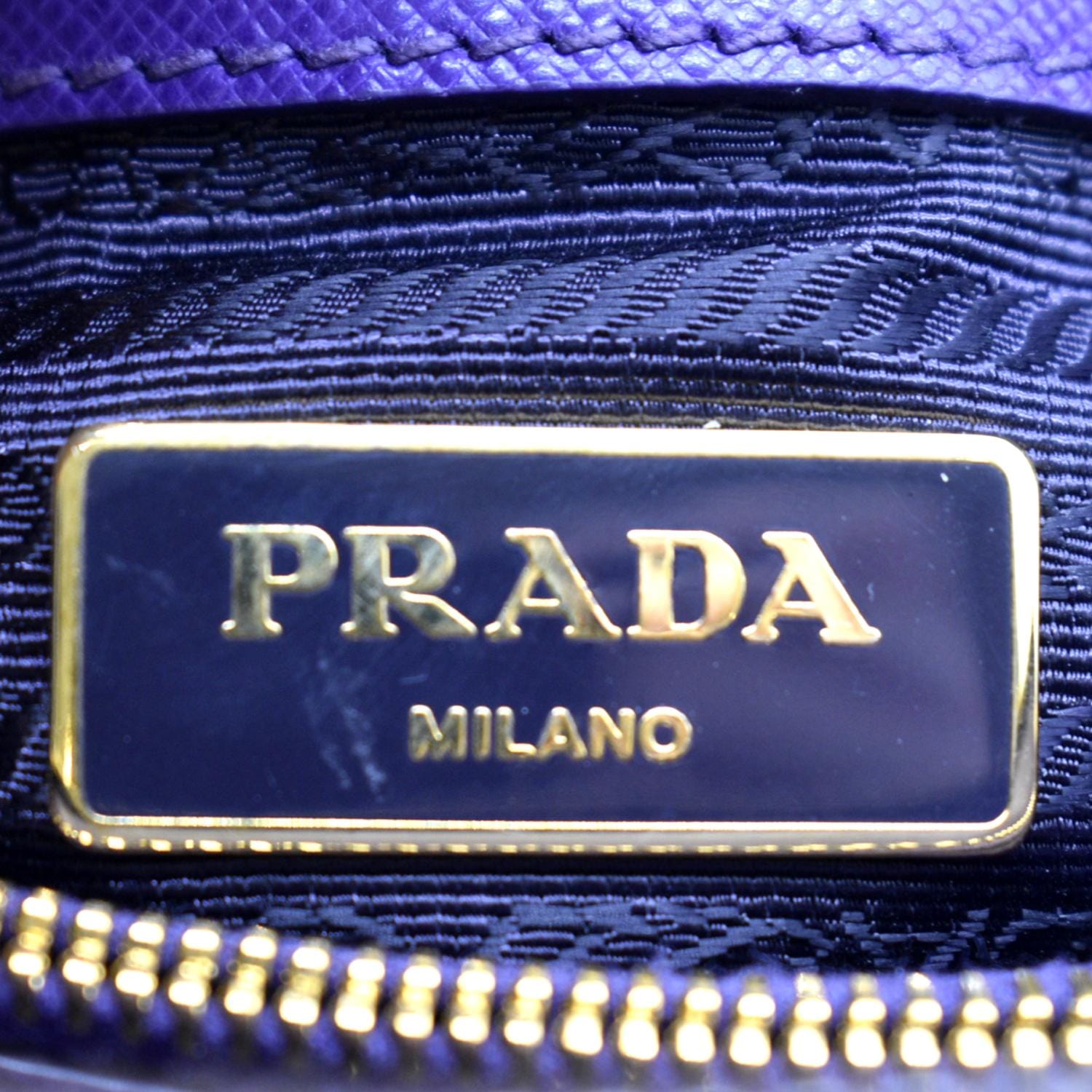 Prada Purple Saffiano Lux Leather Small Promenade Crossbody Bag at 1stDibs