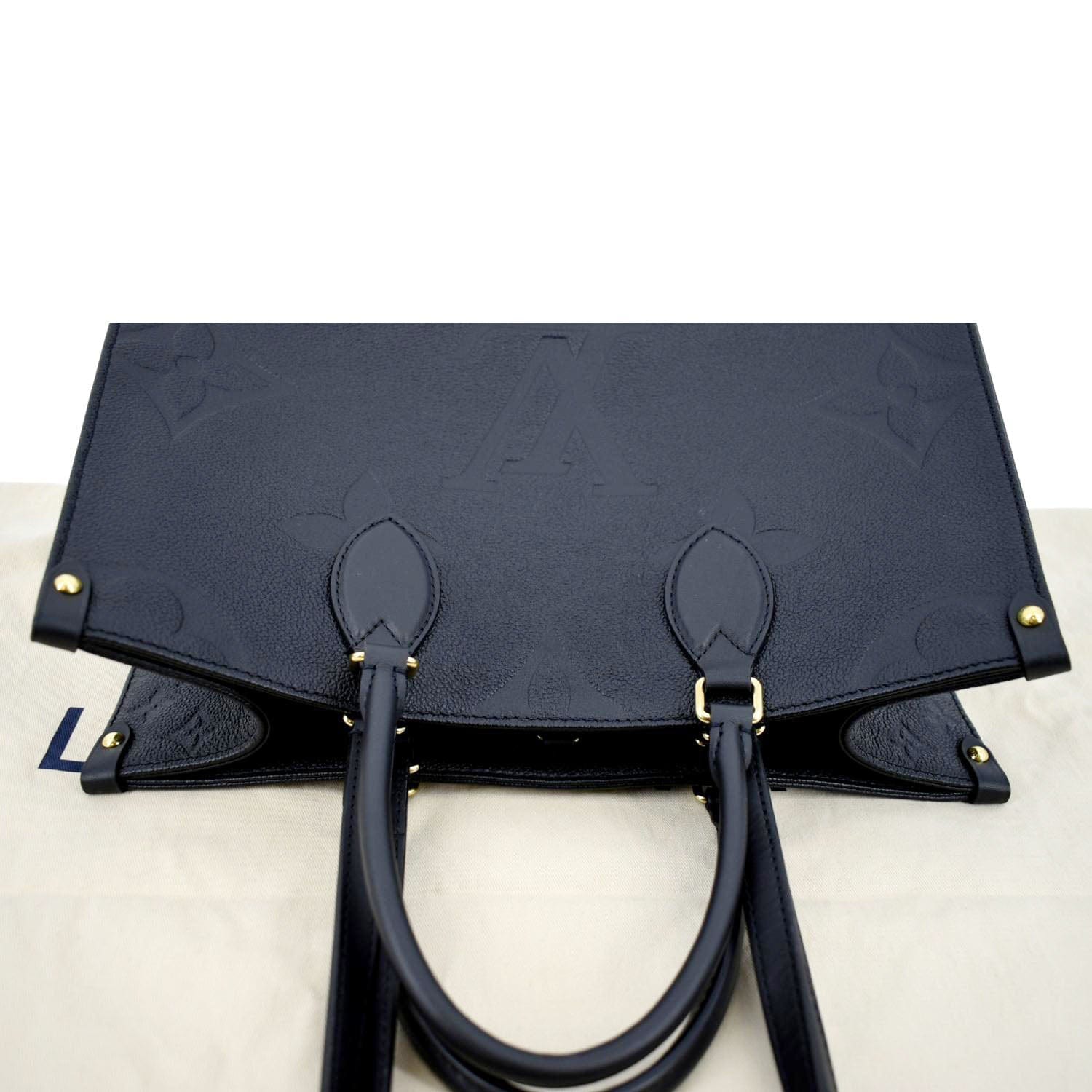 Louis Vuitton Black Monogram Giant Empreinte Leather Onthego GM