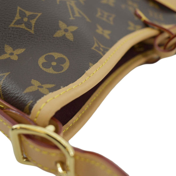 LOUIS VUITTON Carryall MM Monogram Canvas Shoulder Bag Brown