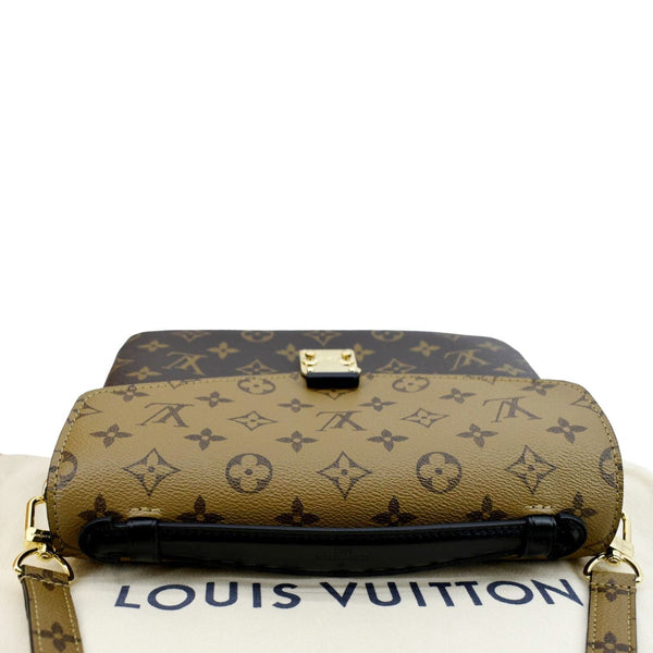 LOUIS VUITTON Metis Pochette Reverse Monogram Canvas Crossbody Bag Brown