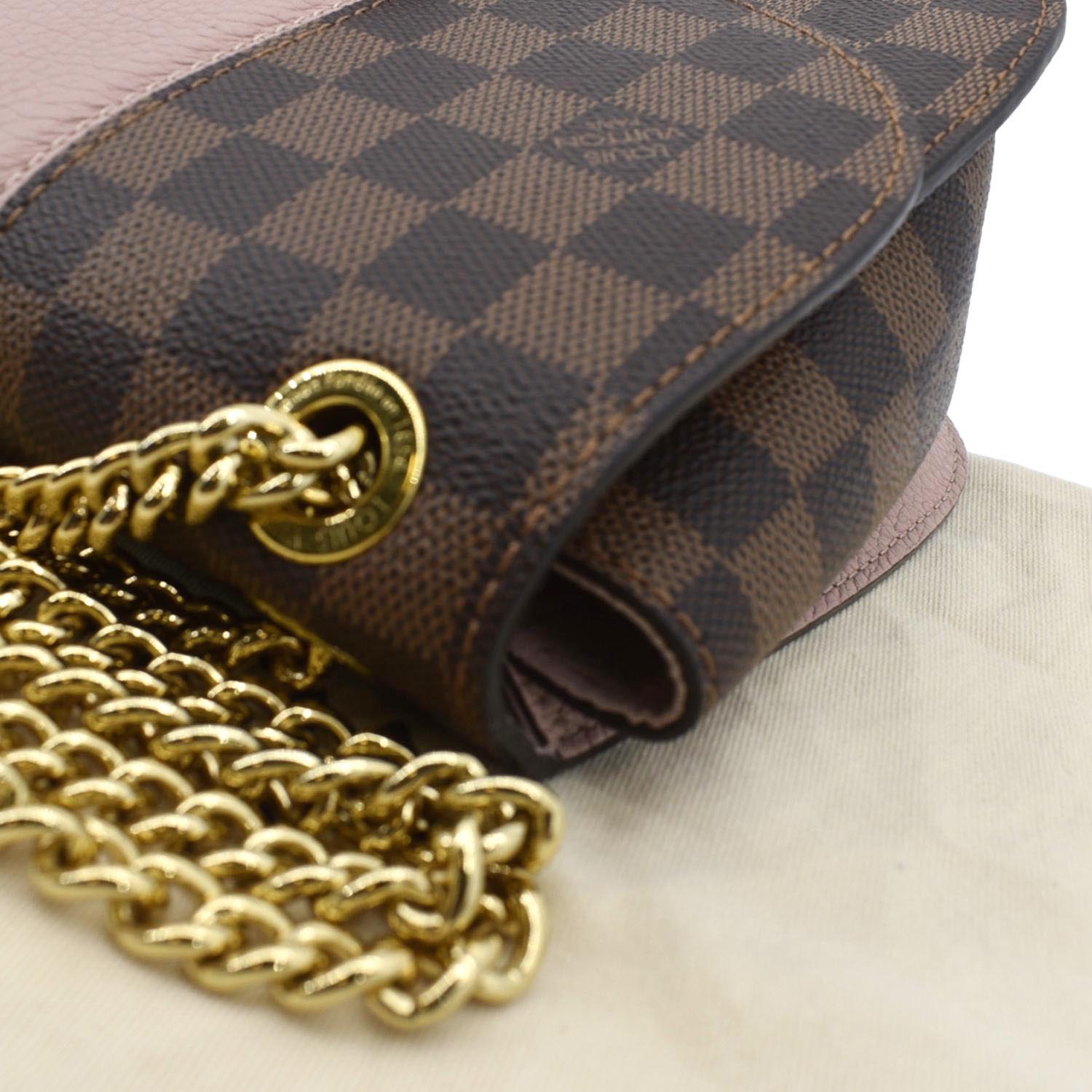 Louis Vuitton Damier Ebene & Magnolia Cuir Taurillon Wight Shoulder Bag  Brown ref.667759 - Joli Closet