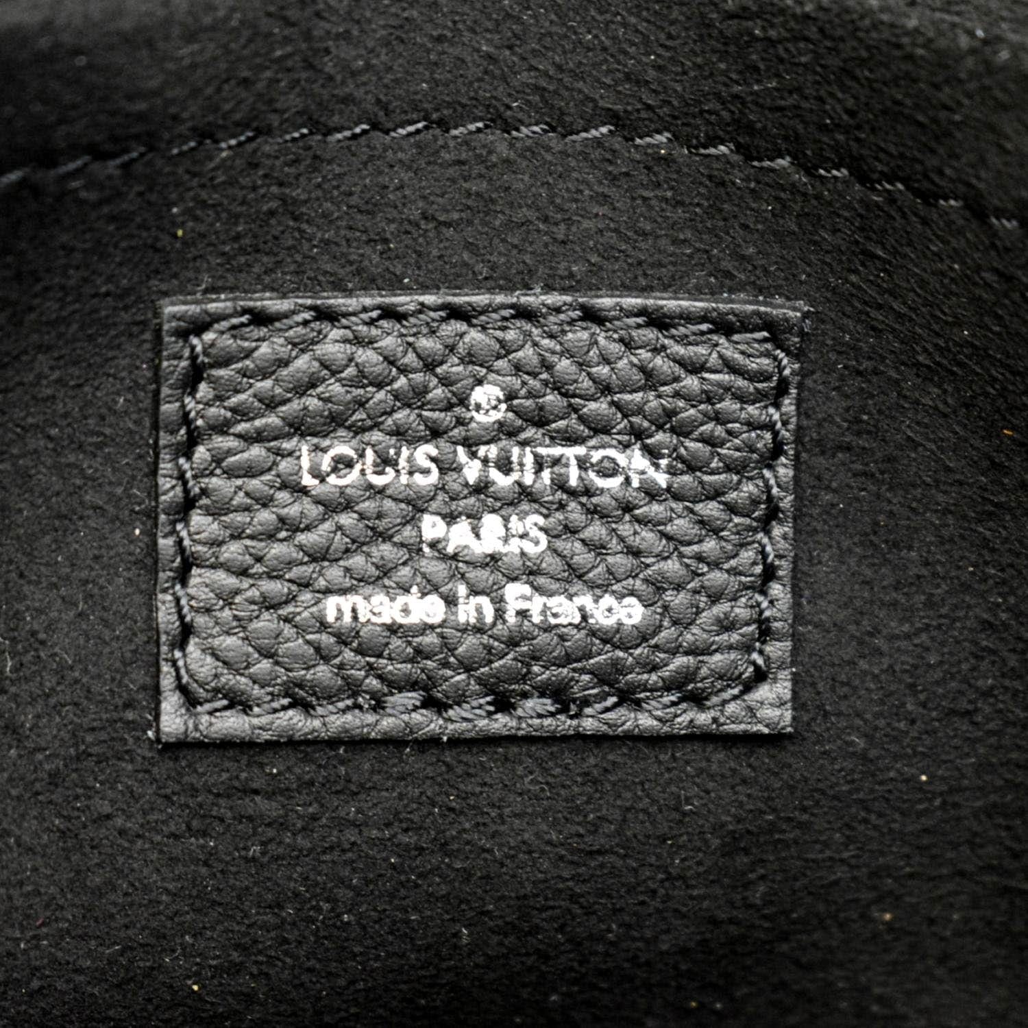 Louis Vuitton Mylockme Vanille Noir Black in Calfskin with Silver