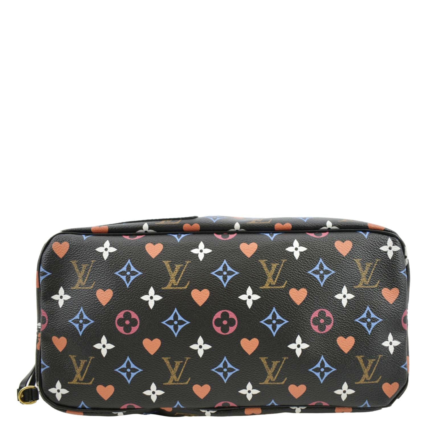 Louis Vuitton Neverfull MM Tote Bag Monogram Game On Black Canvas M57483