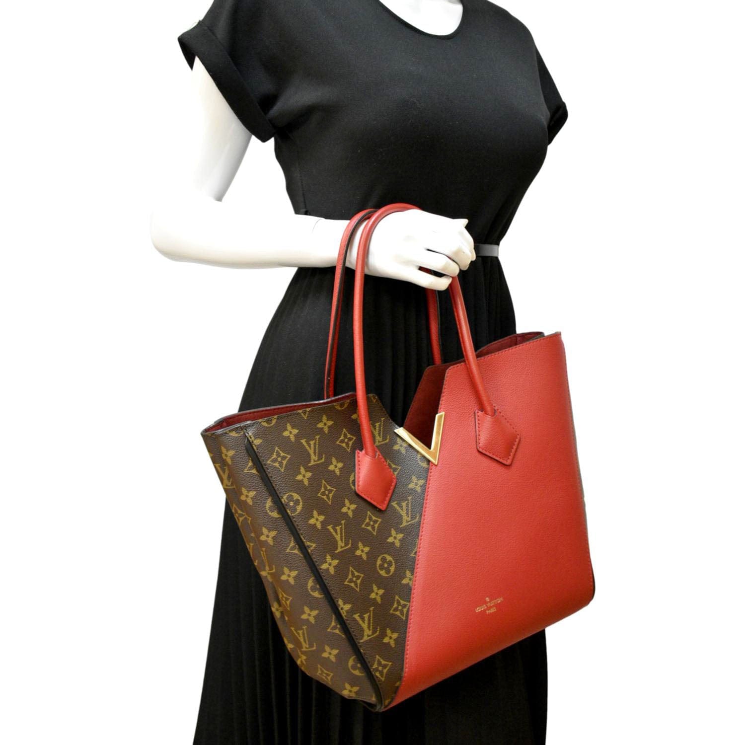 Louis Vuitton Red Monogram Canvas and Leather Kimono Bag Louis