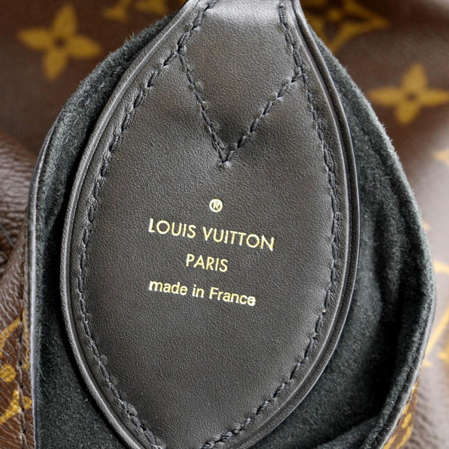 Louis Vuitton M43630 Flower Hobo Shoulder Bag Brown Monogram Red