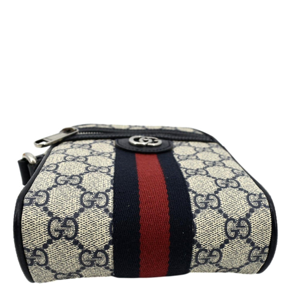 GUCCI Ophidia GG Supreme Canvas Crossbody Bag Beige