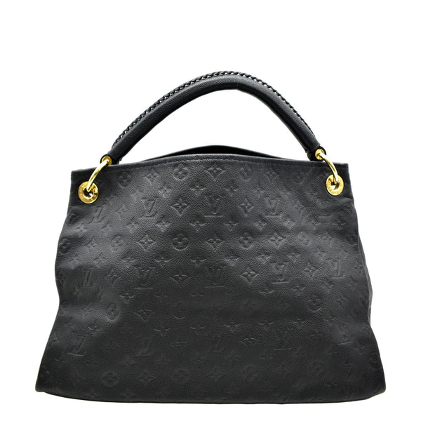 LOUIS VUITTON Artsy MM Empreinte Leather Hobo Bag Black