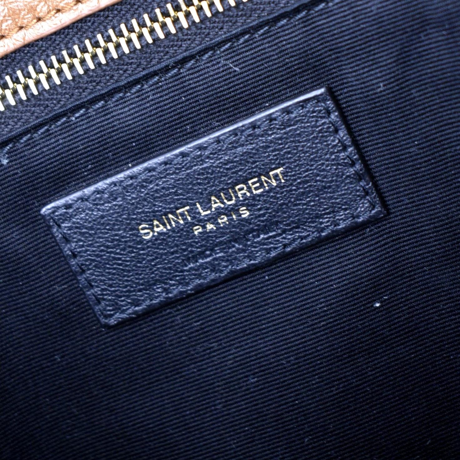 Saint Laurent Paris Brown/Black Suede and Leather Blogger