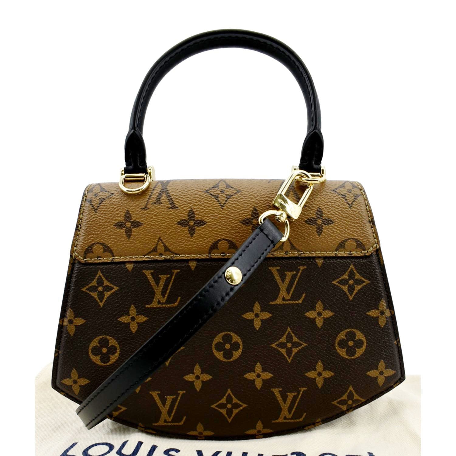 Chantilly Lock Handbag Reverse Monogram Canvas and Leather