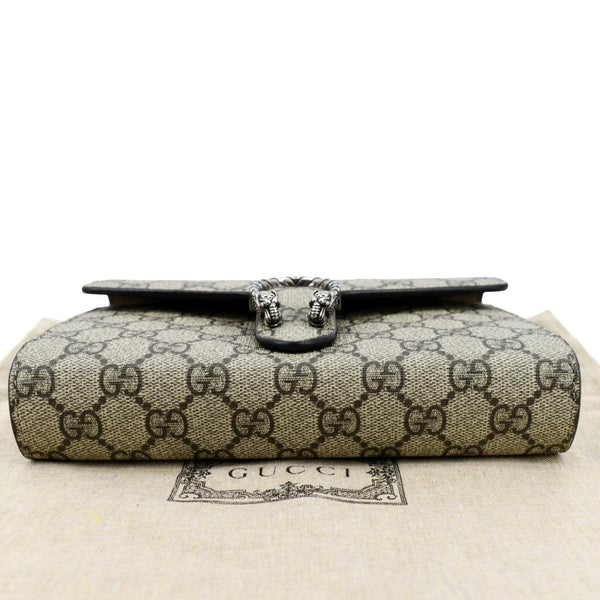 GUCCI Dionysus GG Supreme Crossbody Chain Wallet Beige 401231