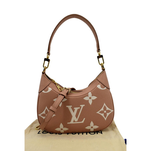 LOUIS VUITTON Bagatelle Monogram Empreinte Leather Shoulder Bag Rose Trianon