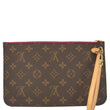 LOUIS VUITTON  Monogram Canvas Wristlet Pouch Pivoine