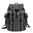 LOUIS VUITTON Christopher PM Reverse Monogram Eclipse Backpack Bag Black