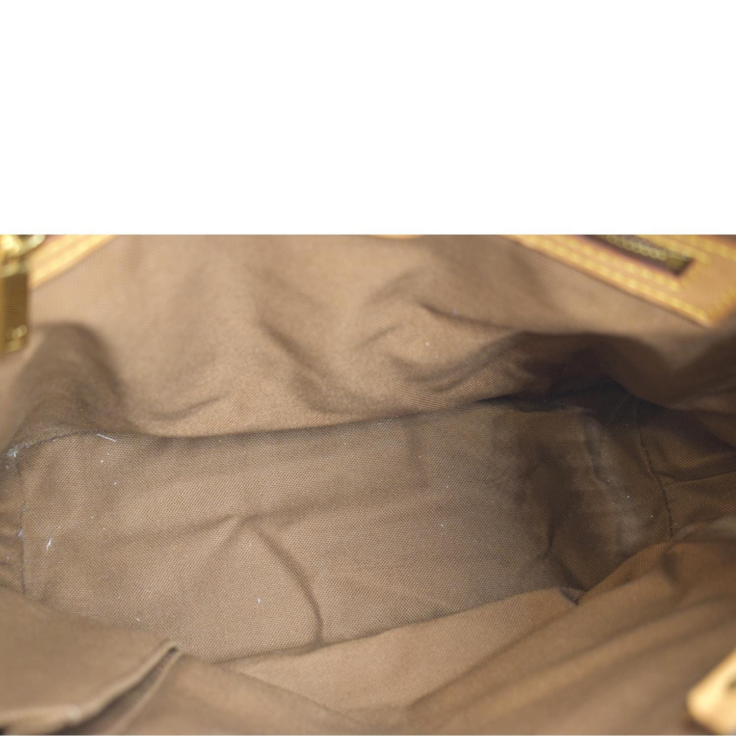 Louis Vuitton Cabas Piano Monogram Zip 871682 Brown Coated Canvas