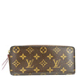 LOUIS VUITTON Clemence Monogram Canvas Zippy Wallet