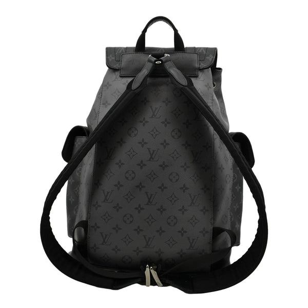 LOUIS VUITTON Christopher PM Reverse Monogram Eclipse Backpack Bag Black