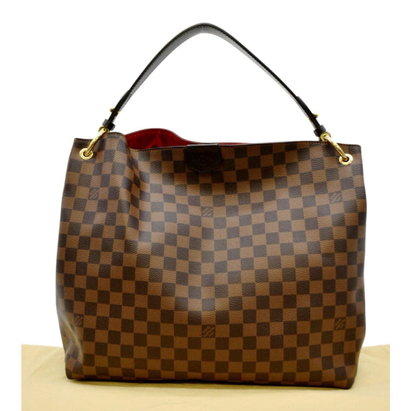 LOUIS VUITTON Graceful MM Damier Ebene Shoulder Bag Brown