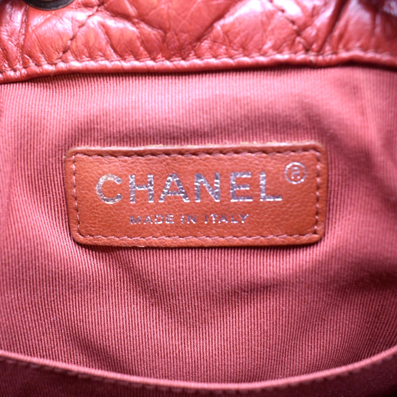 Gabrielle leather backpack Chanel Orange in Leather - 20976501