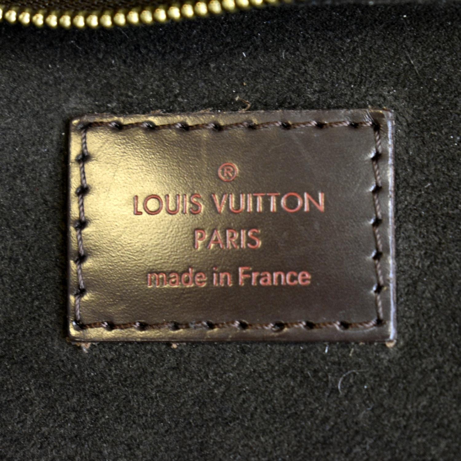 Portobello cloth handbag Louis Vuitton Brown in Cloth - 32930211