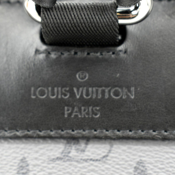 LOUIS VUITTON Christopher PM Reverse Monogram Eclipse Backpack Bag Black