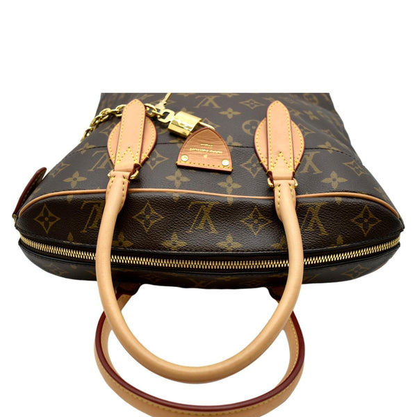 LOUIS VUITTON Carryall MM Monogram Canvas Shoulder Bag Brown