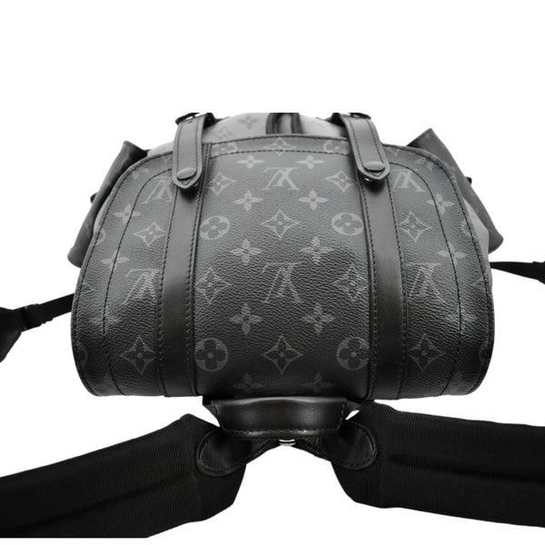 LOUIS VUITTON Christopher PM Reverse Monogram Eclipse Backpack Bag Black