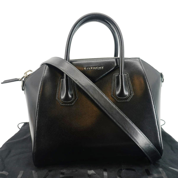 GIVENCHY Antigona Small Leather Satchel Shoulder Bag Black