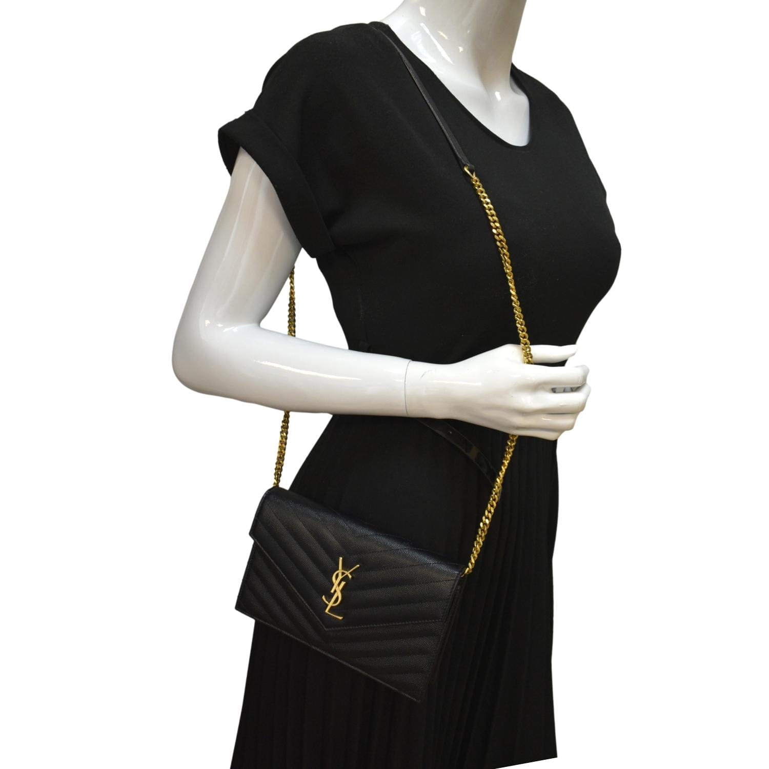 Saint Laurent Black Clutch Bags & Handbags for Women for sale