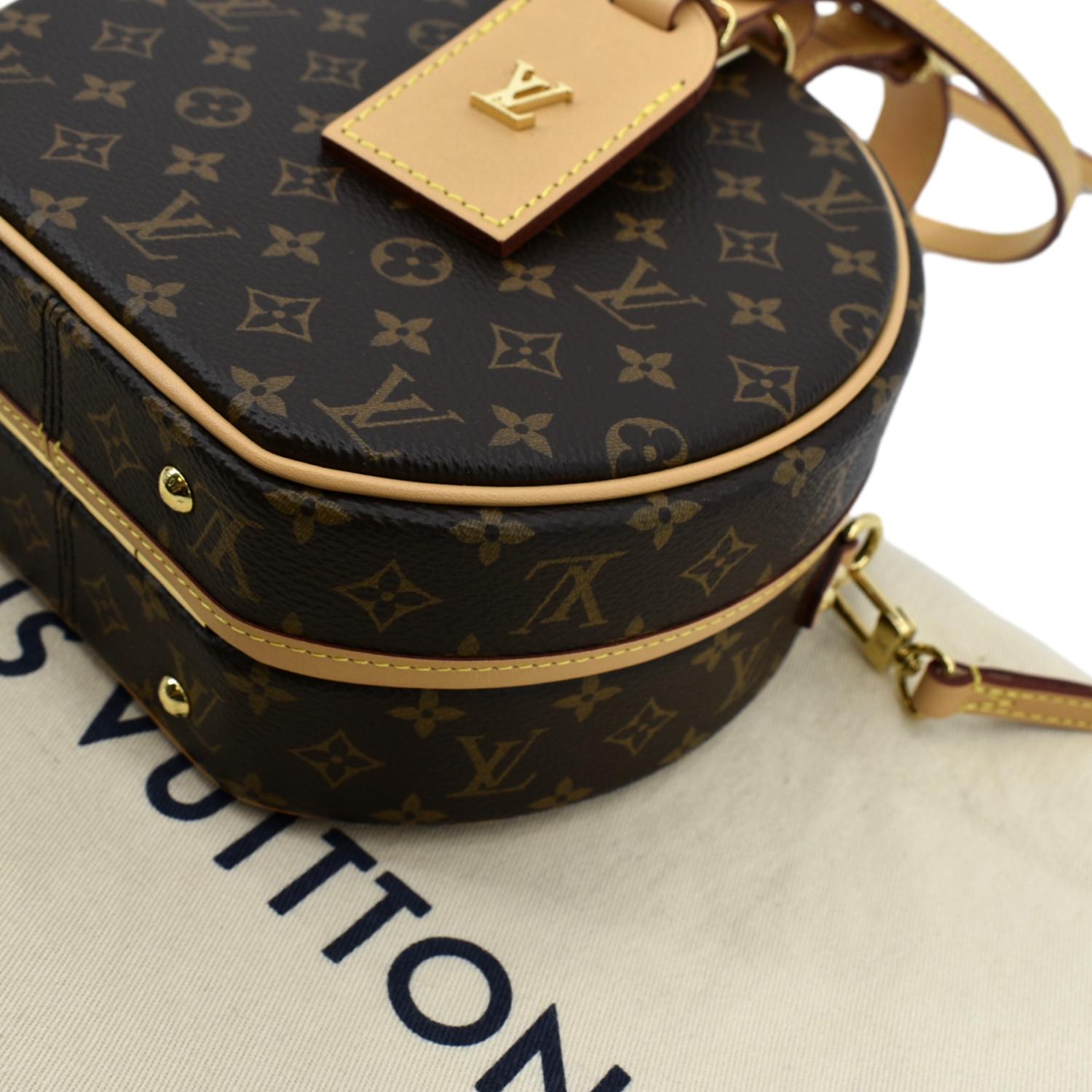 Louis Vuitton Petite Boite Chapeau Monogram Crossbody Canvas Bag