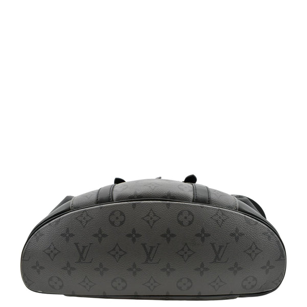 LOUIS VUITTON Christopher PM Reverse Monogram Eclipse Backpack Bag Black