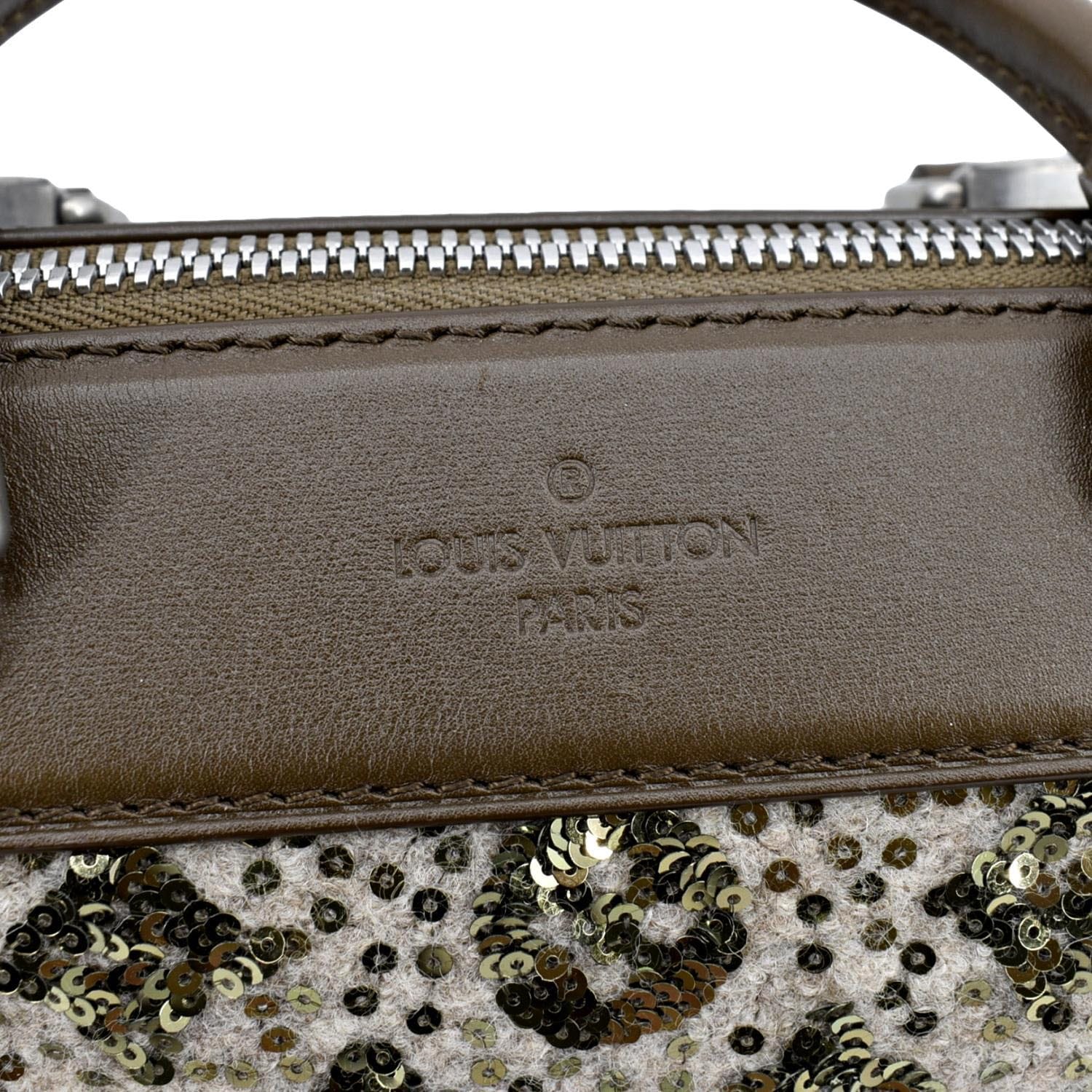Louis Vuitton Khaki Monogram Sequin Limited Edition Sunshine Express Speedy  Bag Louis Vuitton