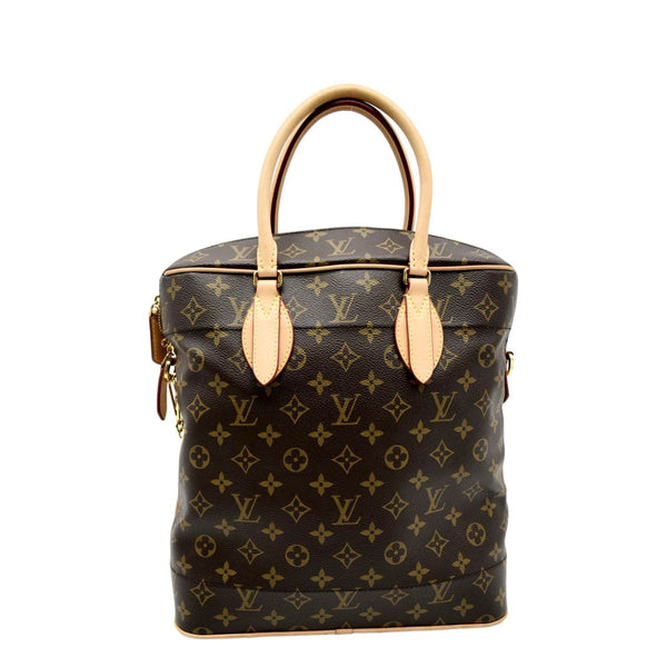 LOUIS VUITTON Carryall MM Monogram Canvas Shoulder Bag Brown