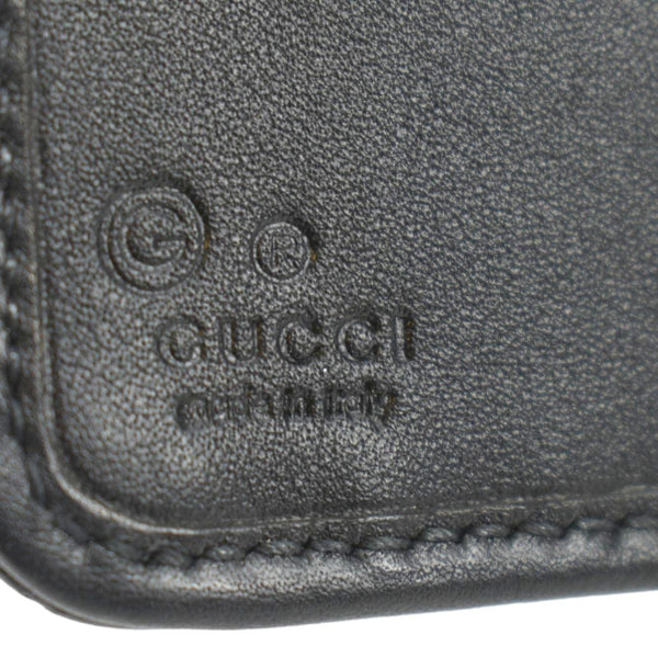 GUCCI Microguccissima Leather Wallet Black 449364