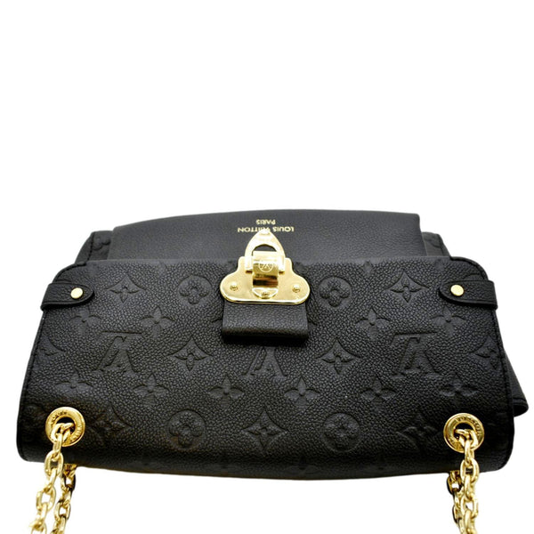 LOUIS VUITTON Vavin PM Monogram Empreinte Leather Shoulder Bag Black